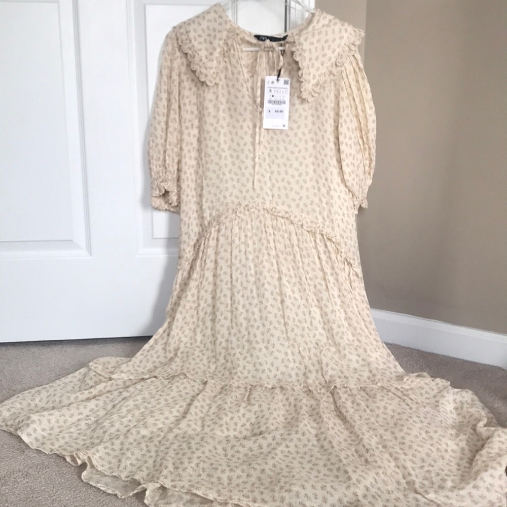 Zara cotton maxi dress size Small NWT